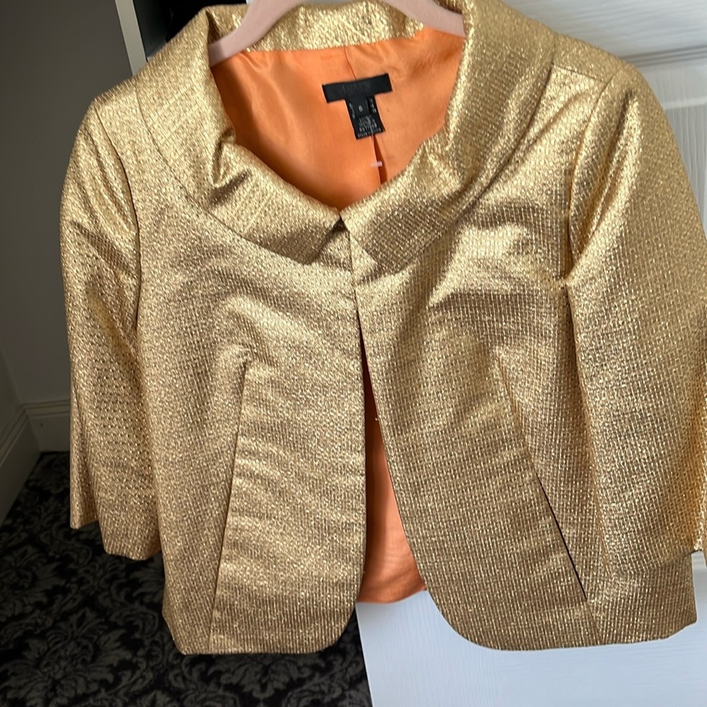 JCrew collection gold jacket